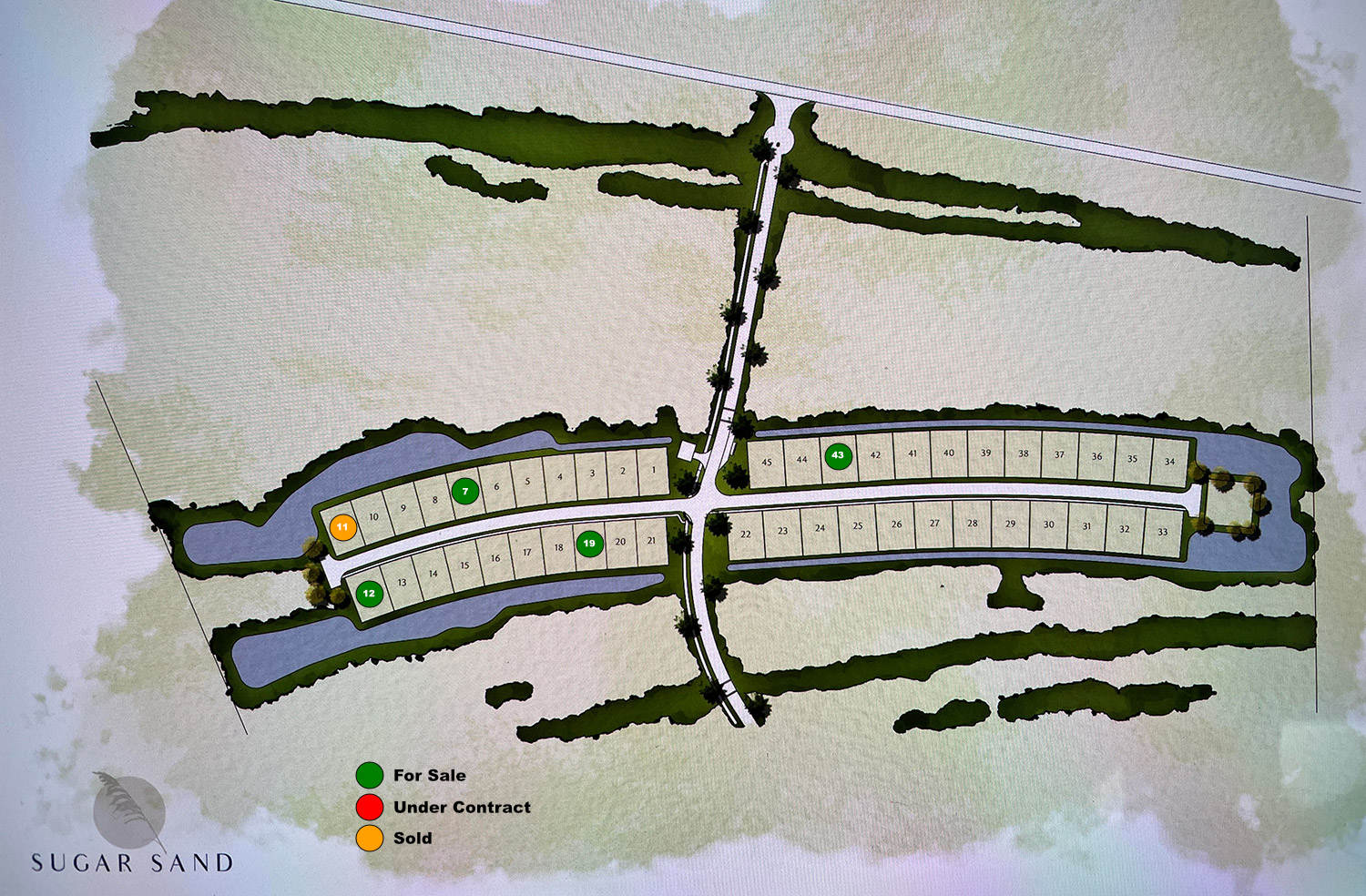 Sugar Sand Phase 2 plat map with lot pricing