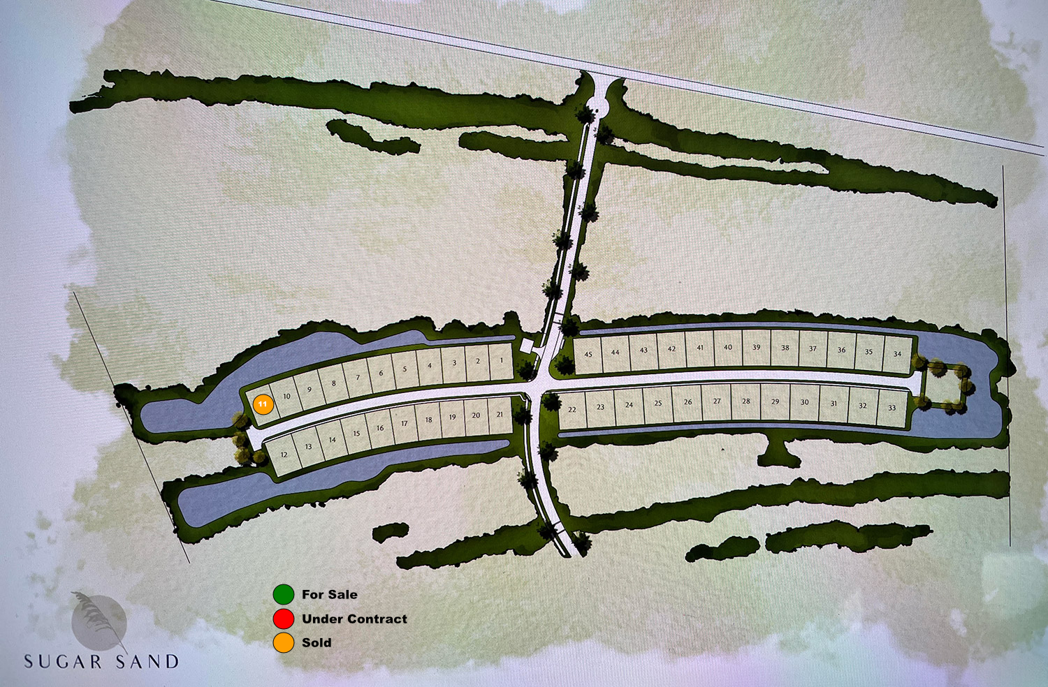 Sugar Sand Phase 2 plat map with lot pricing